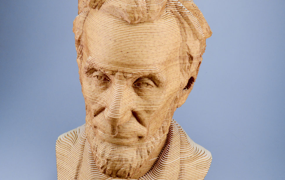 3d Lincoln model bust