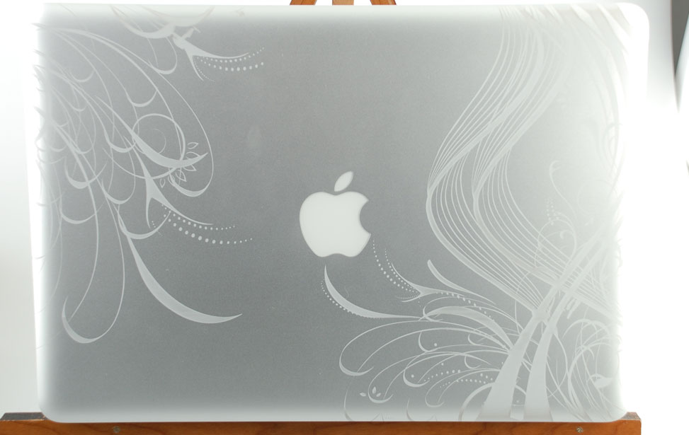 macbook pro laptop laser etching